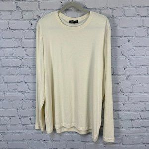 INC Men's Sweet Tooth Long Sleeve Ribbed Sweater,‎ Size XXL, Antique White